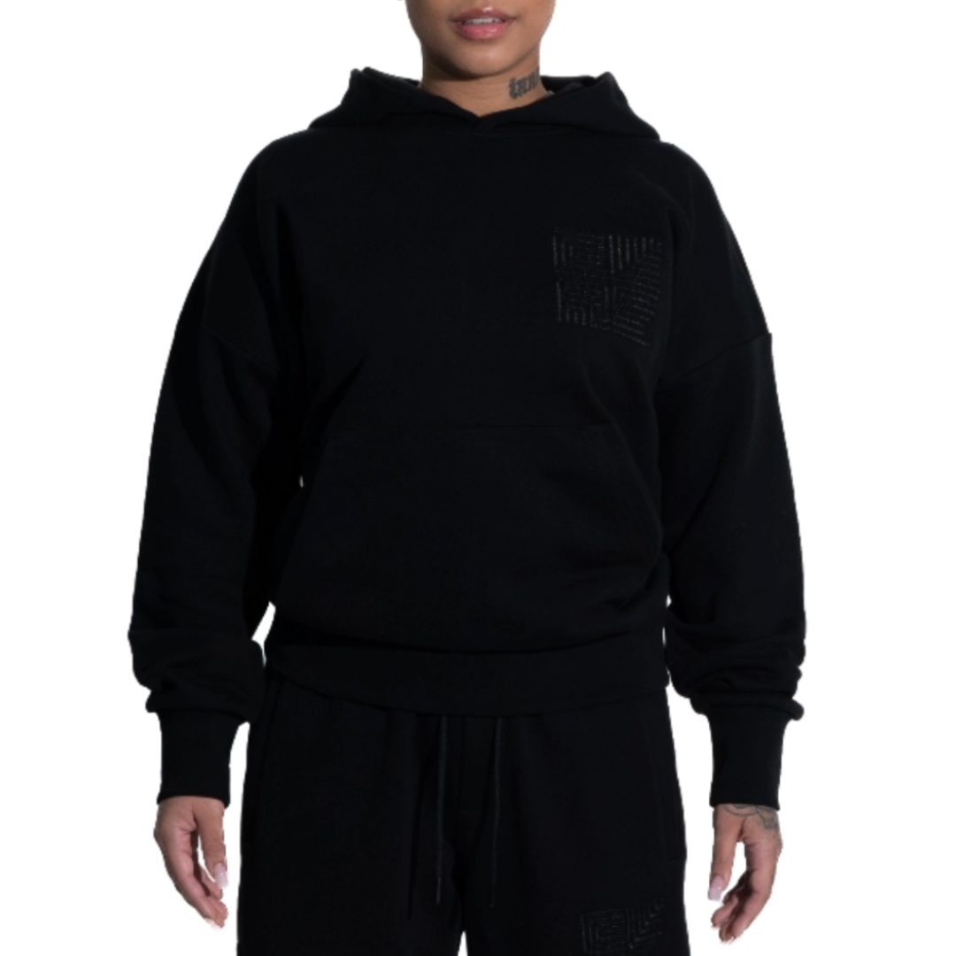 3H x CLRS Unisex Black Obsidian Essential Heavy Drop-shoulder Tracksuit